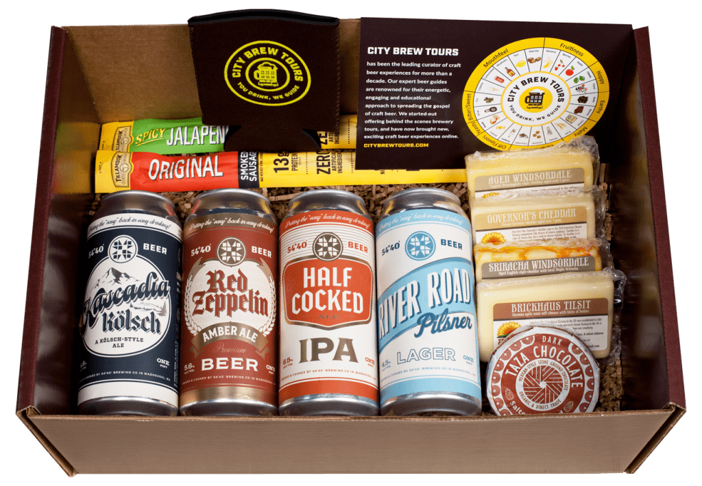 Virtual beer tasting box