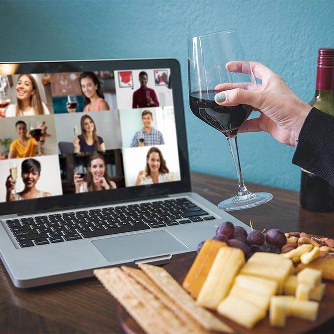 Virtual wine tasting from Unboxed Experiences